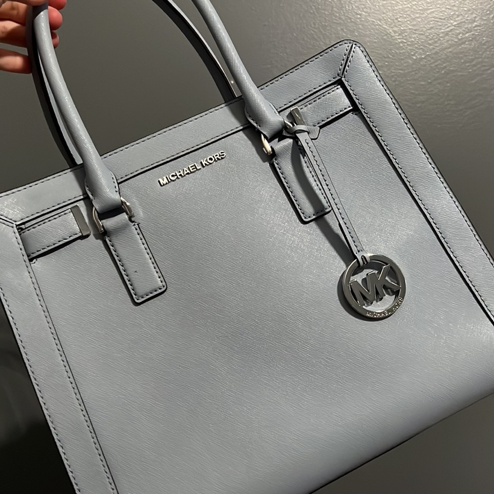 Michael Kors, Blue Purse, Top Zip, Crossbody Strap
